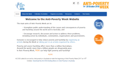 Desktop Screenshot of antipovertyweek.org.au