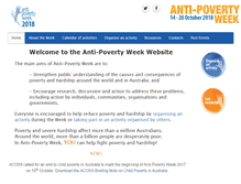Tablet Screenshot of antipovertyweek.org.au